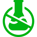 Green no chemicals icon