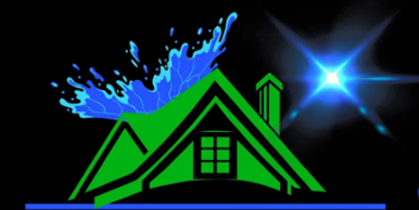 Modern house design with splash effect