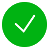 Confirmation check in green circle