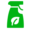 Leaf on spray bottle illustration
