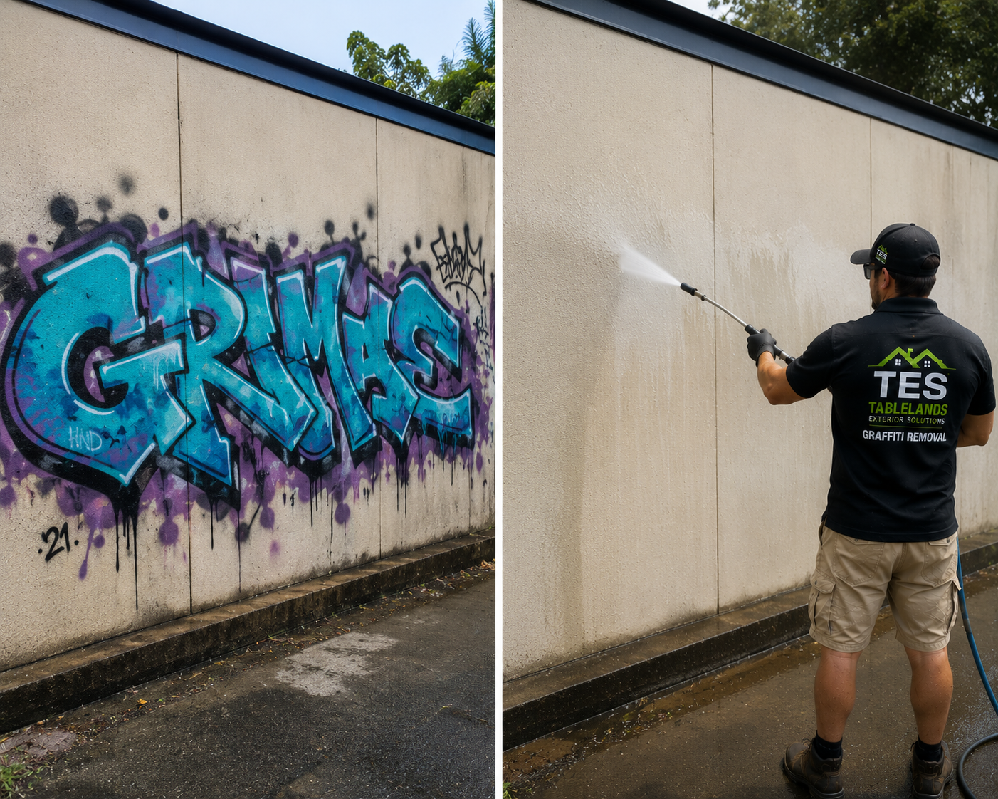 Graffiti removal 2